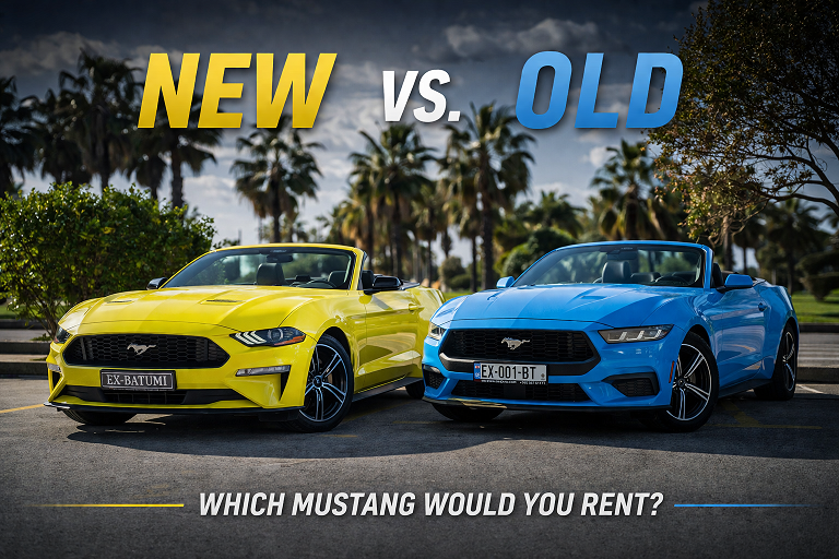 Differences Between the New Ford Mustang and the Previous Generation — What to Choose for Rental in Georgia - Car rental publications, Car rental in Tbilisi Georgia
